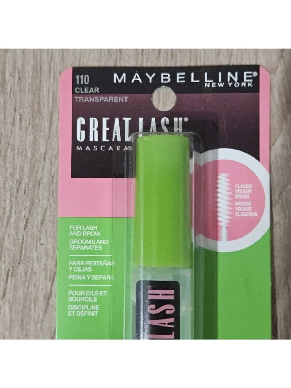 2 Maybelline Great Lash Clear # 110 Mascara For Lashes And Brows